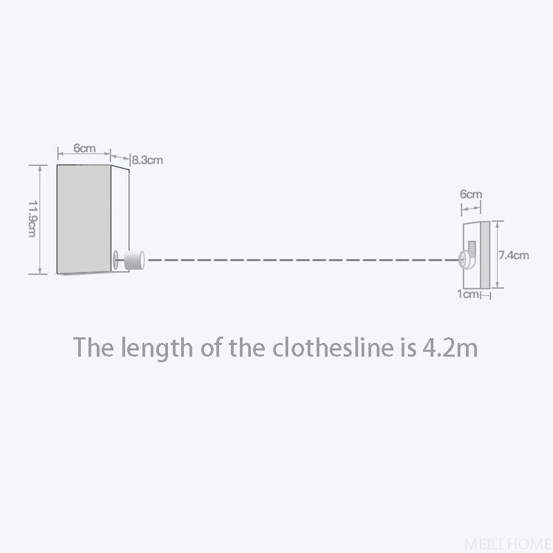 Retractable Telescopic Clothesline – Space-Saving Drying Rack