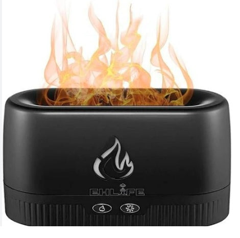 Flame Aroma Diffuser & Humidifier – LED Ambient Light