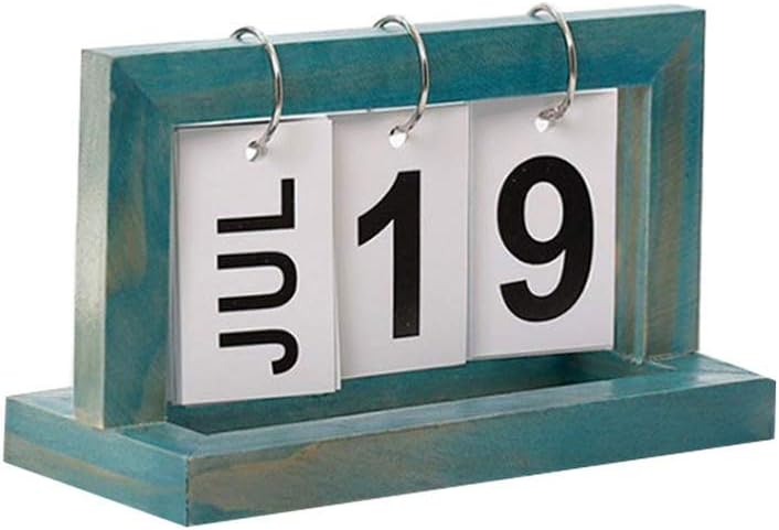 Wooden Vintage Perpetual Calendar – Home Desk Decor