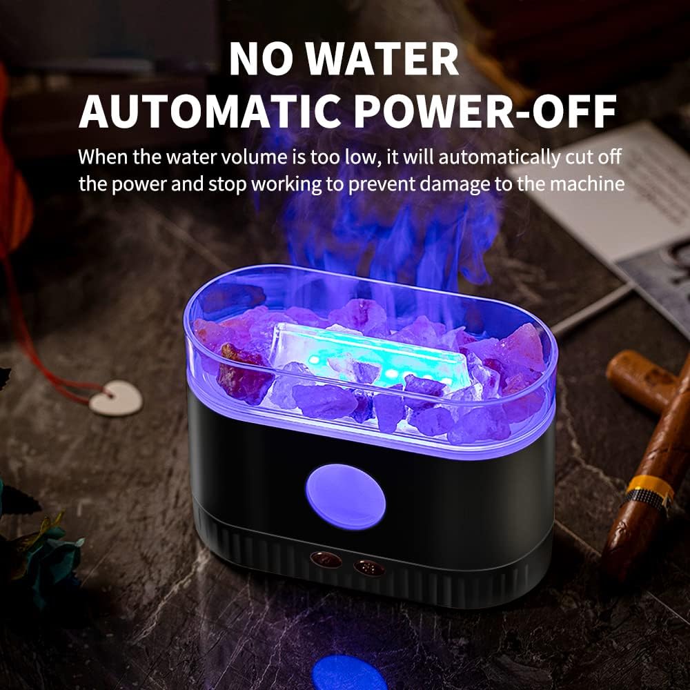 Flame Aroma Diffuser & Humidifier – LED Ambient Light