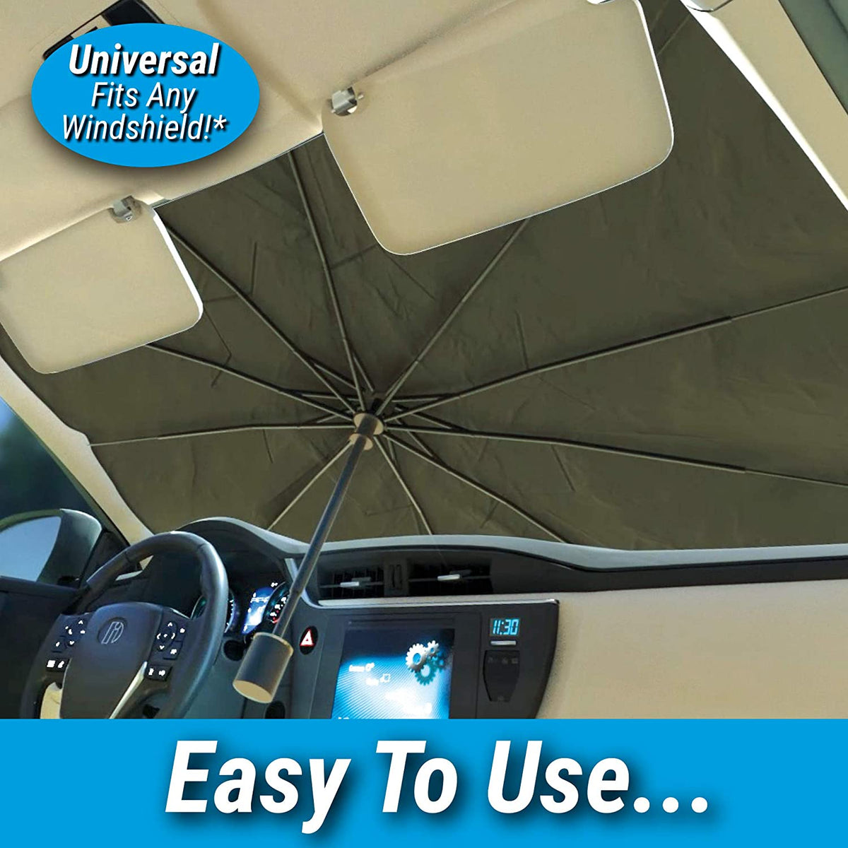 Car Windshield Sun Shade – Foldable Heat Protection