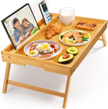 Bamboo Bed Tray Table – Breakfast & Laptop Stand