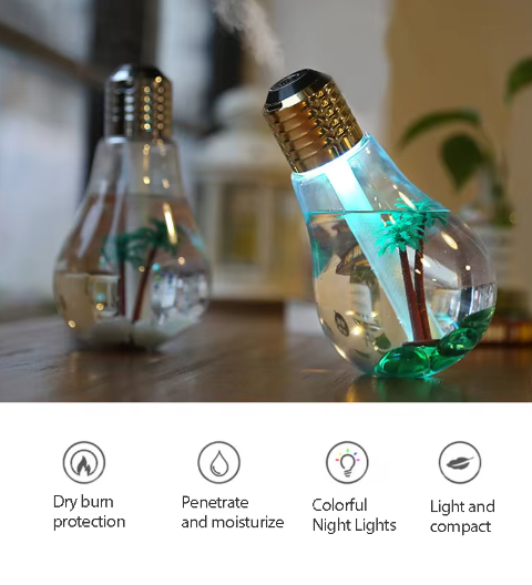Colorful Lamp Humidifier – LED Ambient Home Decor
