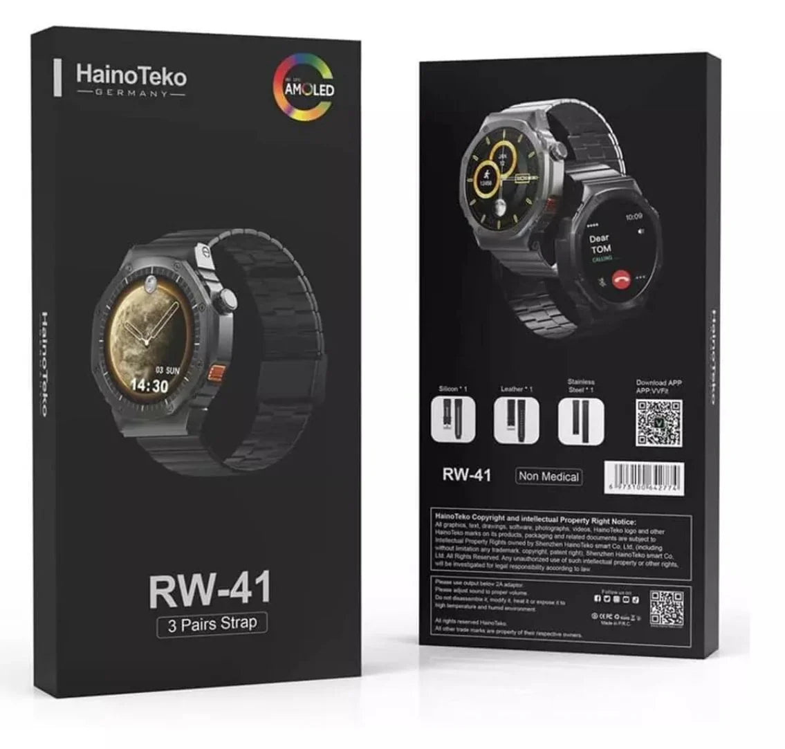 Haino Teko RW-41 Smart Watch – Stainless Steel